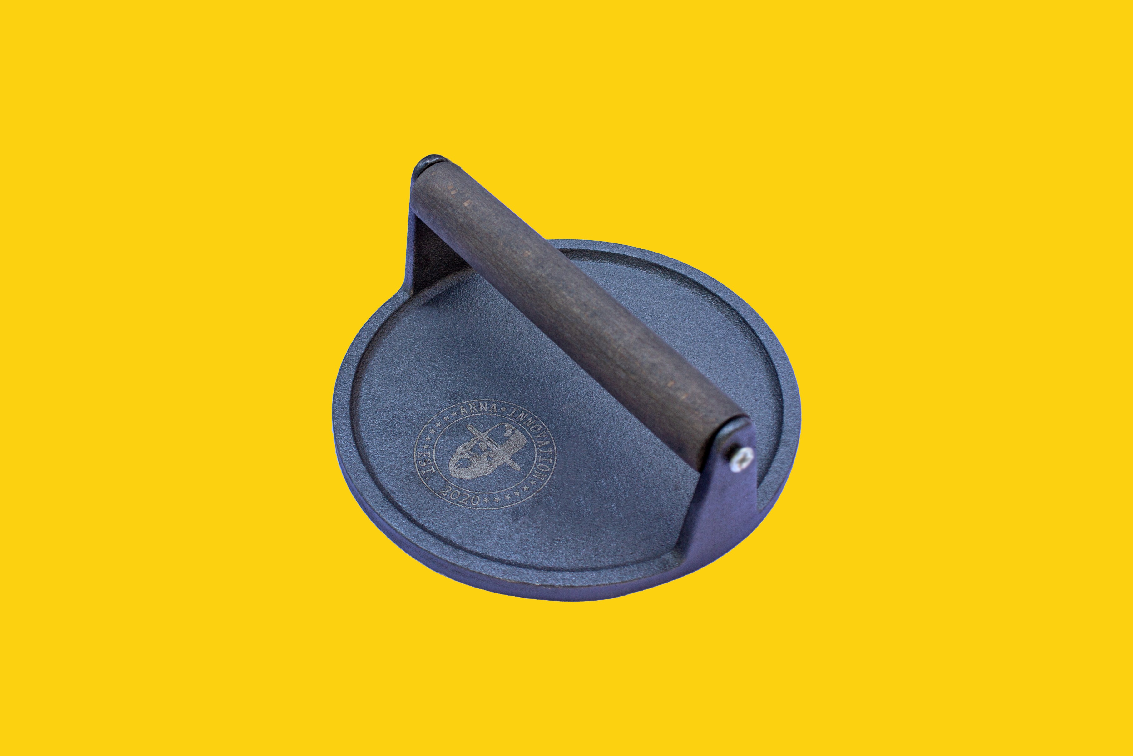 ARNA INNOVATION 7" Cast Iron Smash Burger Press ARNA INNOVATION 7" Cast Iron Smash Burger Press